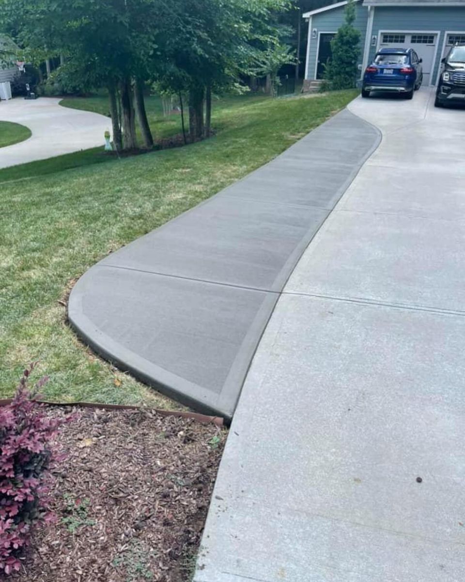Concrete Driveway Installation for Simmons Masonry & Concrete in Charlotte, NC