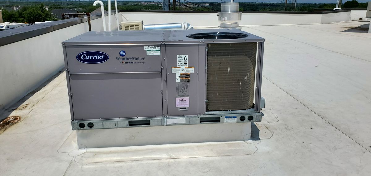 Installation of HVAC Systems for Strongtower Heating & Air in Dallas, TX