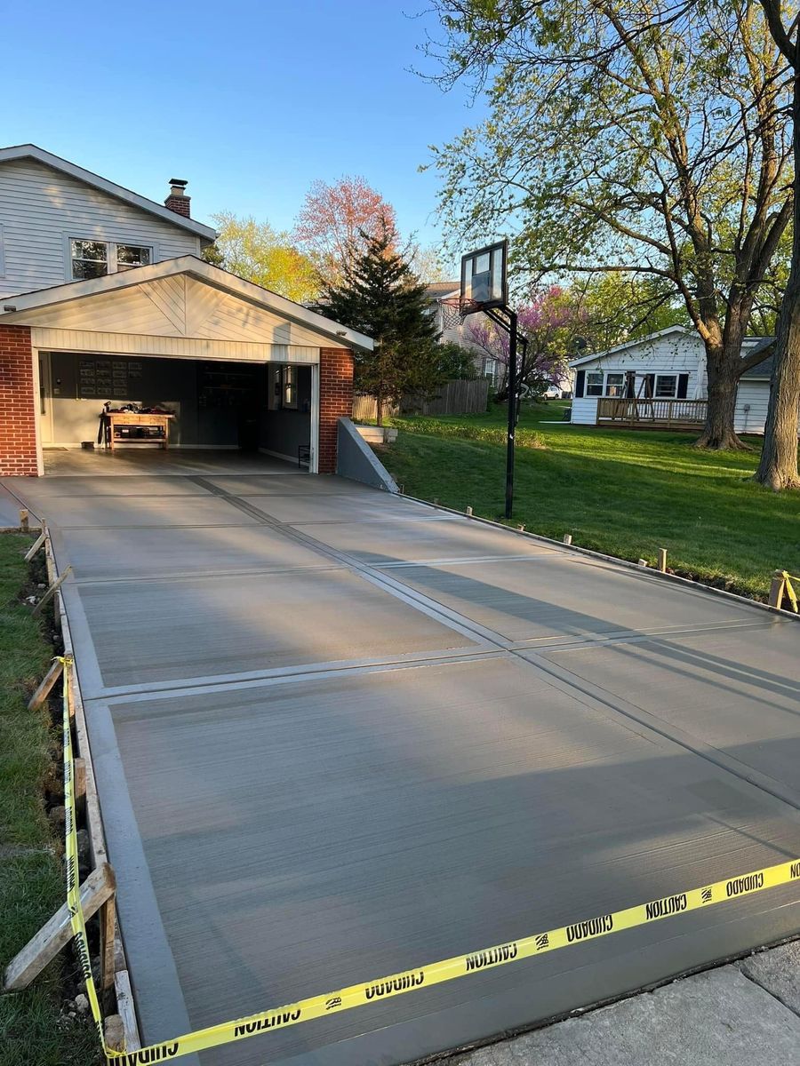 Concrete Slab Construction for CLC Construction in Maple Park,, IL