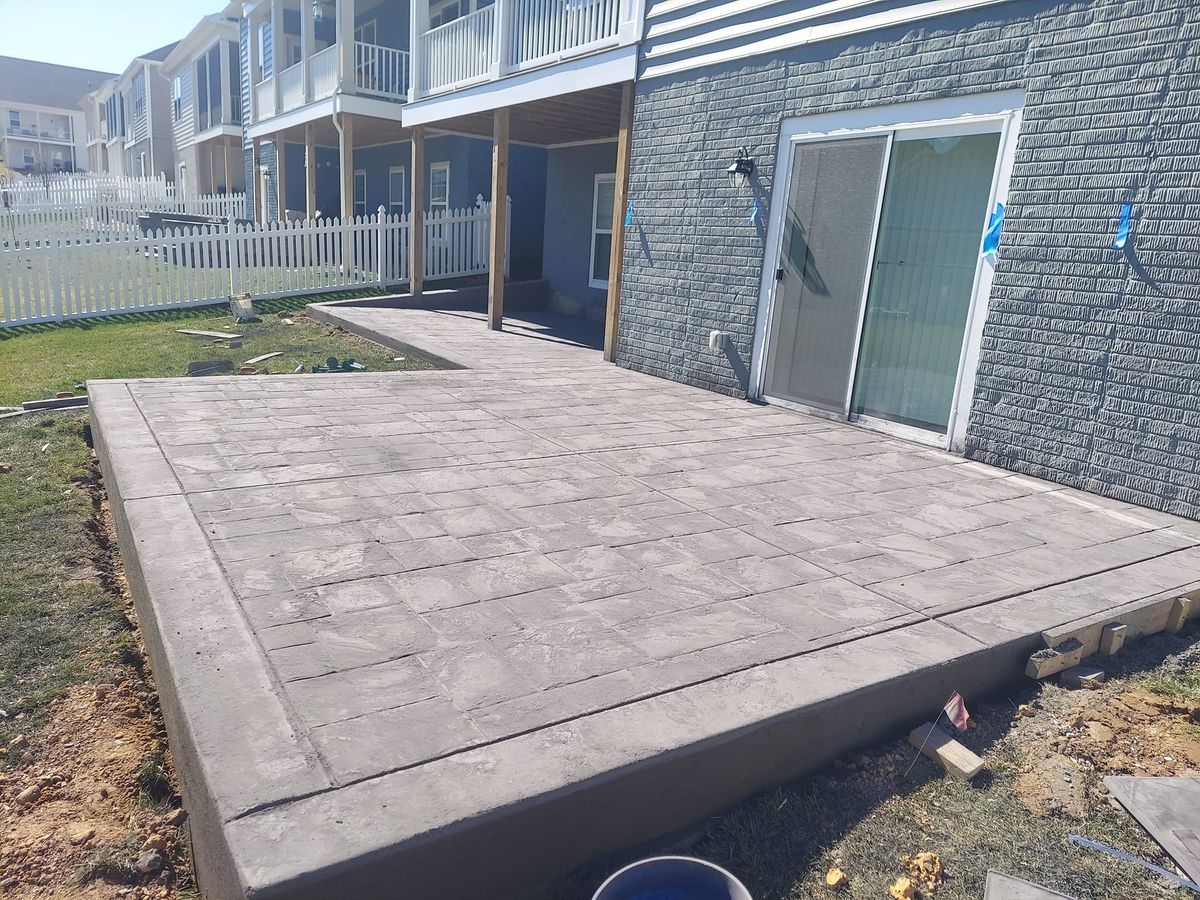 Patio Design & Installation for RGM Concrete Finisher LLC in Chesapeake, VA
