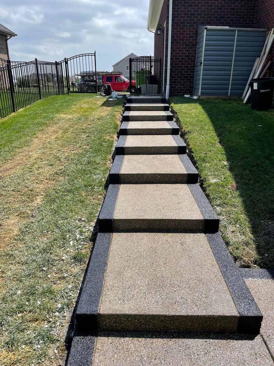 Stair Design & Installation for JR Concrete Placement in Macomb County,  MI