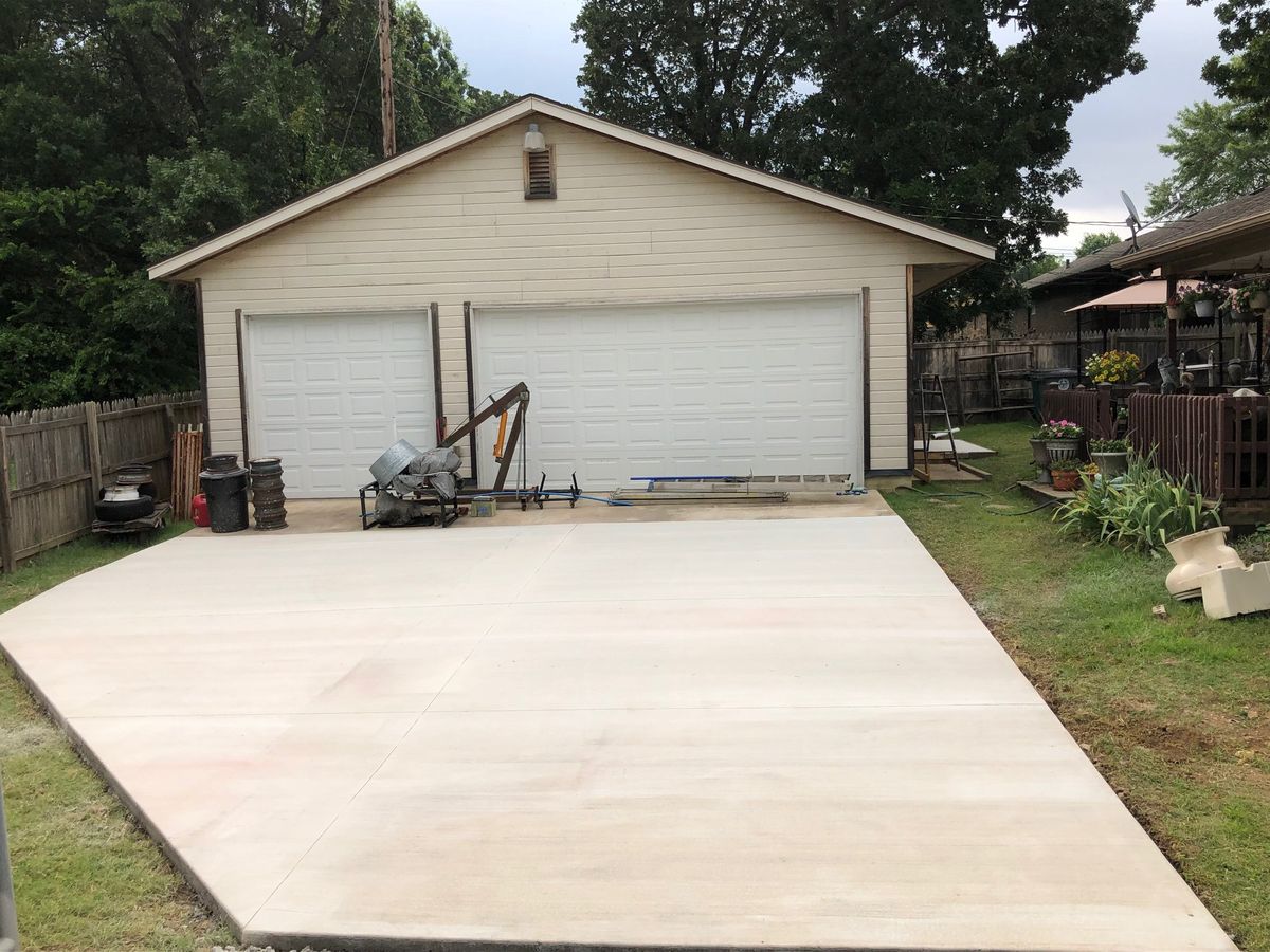 Driveway Construction for Sol Co in Tulsa, OK