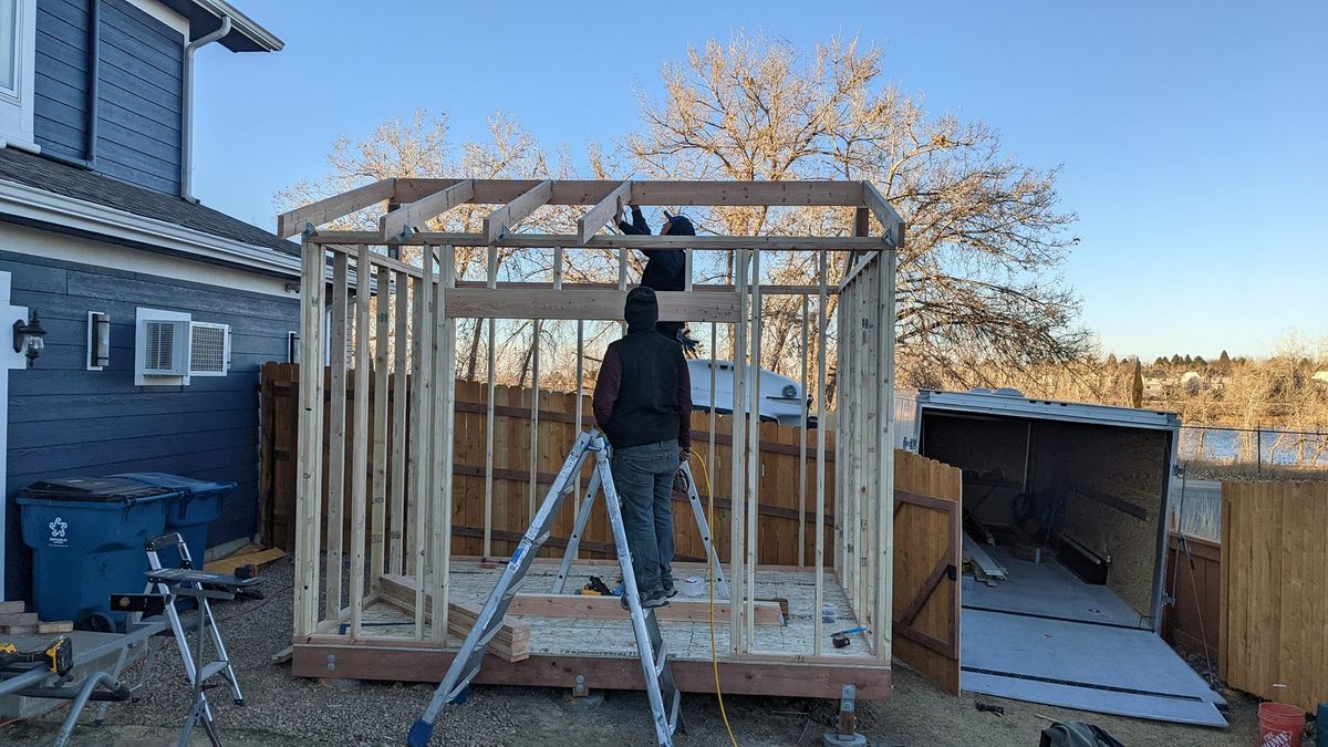 Custom Shed Construction for Happy Home Projects Co-op in Lakewood, CO