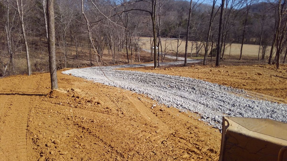 Roadbeds for King of Dirt in Cornersville, TN