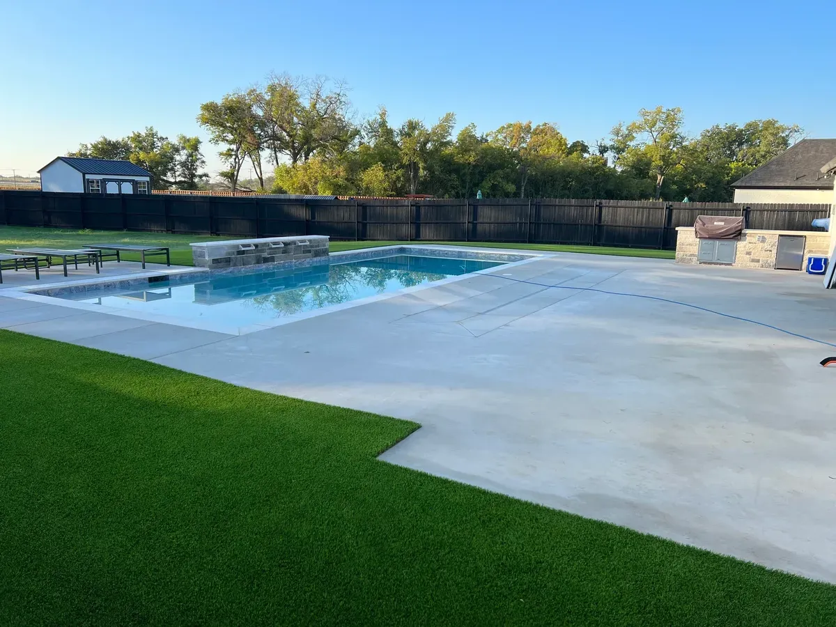 Custom Pool Design for Black Diamond Custom Pools LLC in Azle, TX