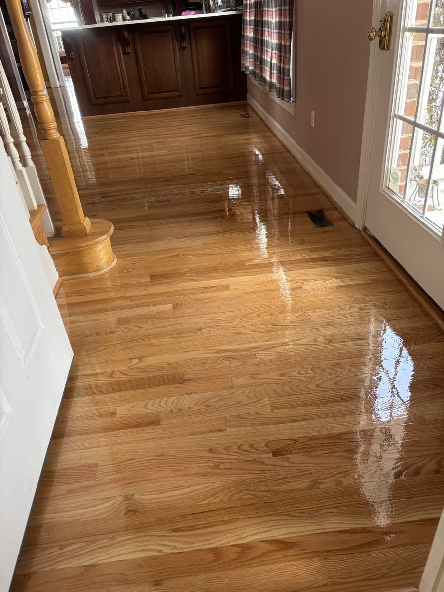 Refinishing hardwood flooring for Jason Tench Flooring LLC in Richmond, VA
