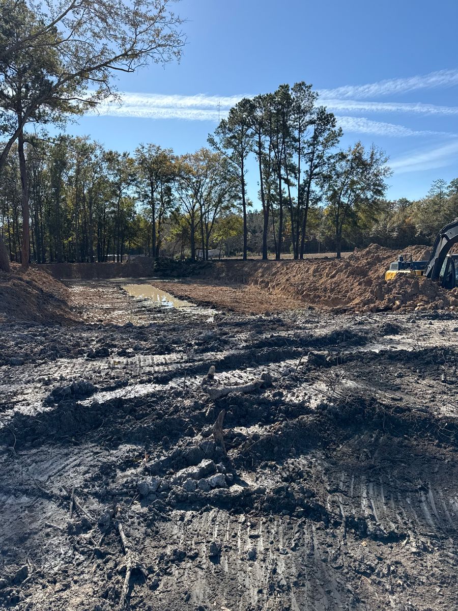 Land Clearing for Earthworks Septic LLC in Albany, Georgia