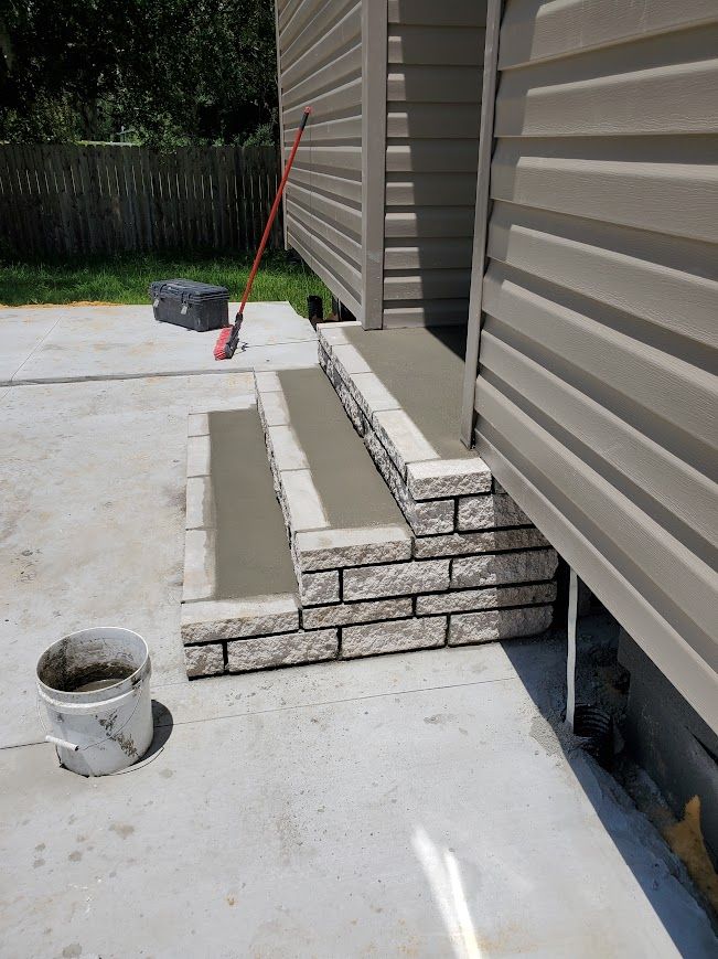 Stair Design & Installation for Clark Masonry in Lake County, FL