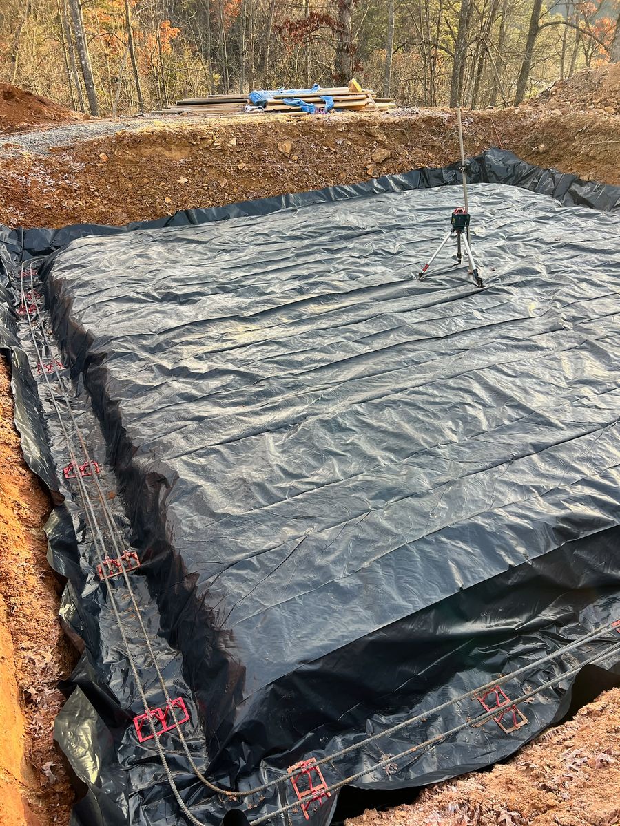 Footers for Dutch Mountain Excavating in Sevierville, TN