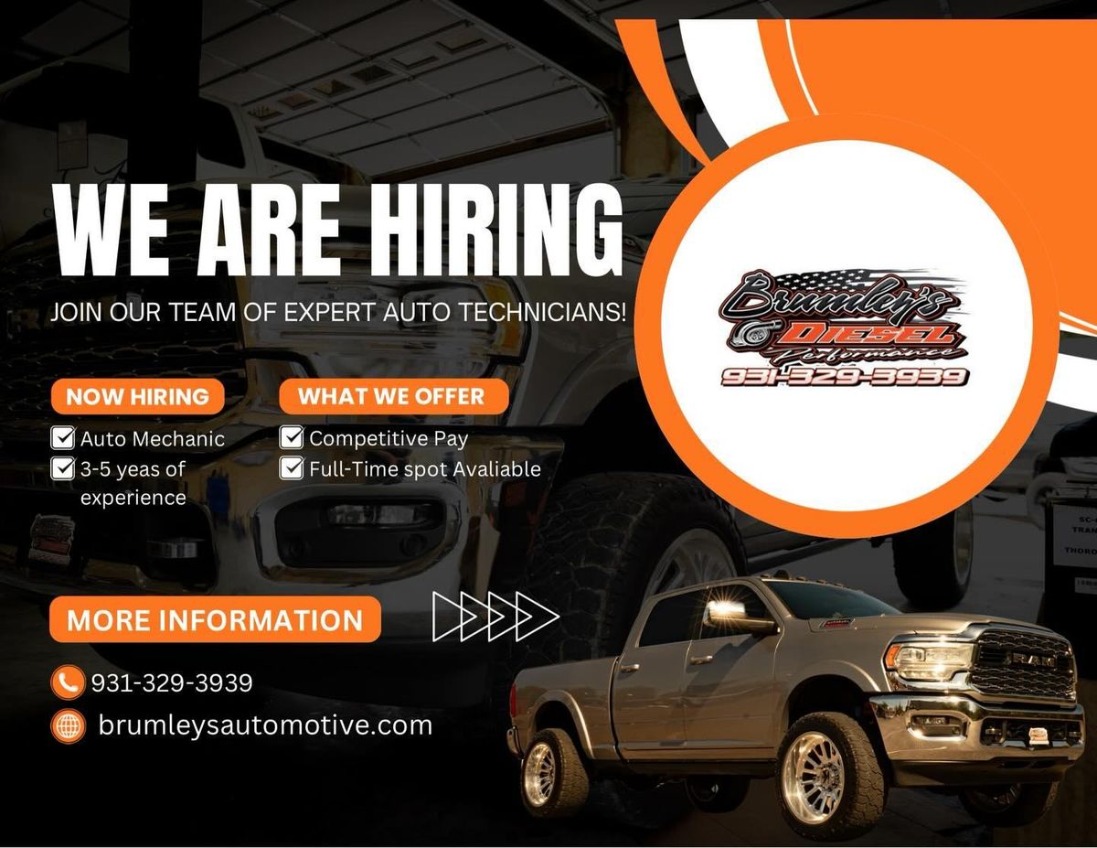 DIESEL REPAIR/PREFORMANCE for Brumley’s Automotive & Truck Repair in Hohenwald, TN