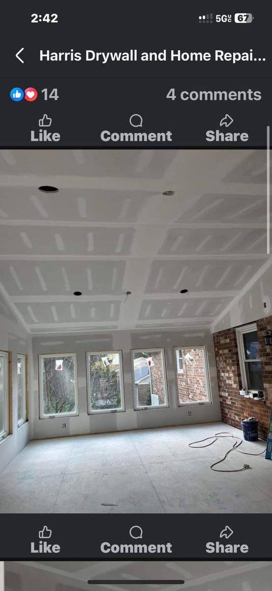 Drywall Repair for Harris Drywall and Home Repair LLC in Mooresboro, NC