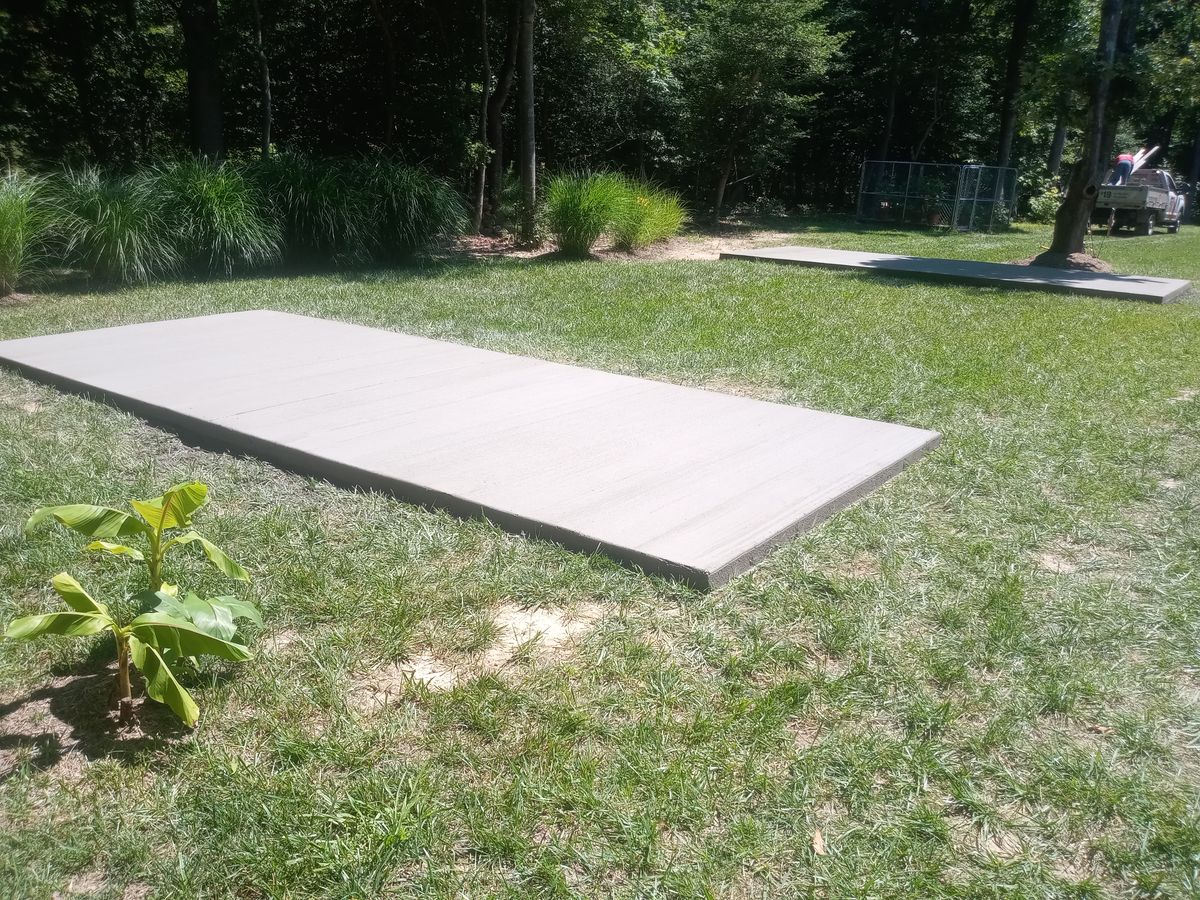 Concrete Slab Construction for OBH Concrete LLC in Lusby, MD