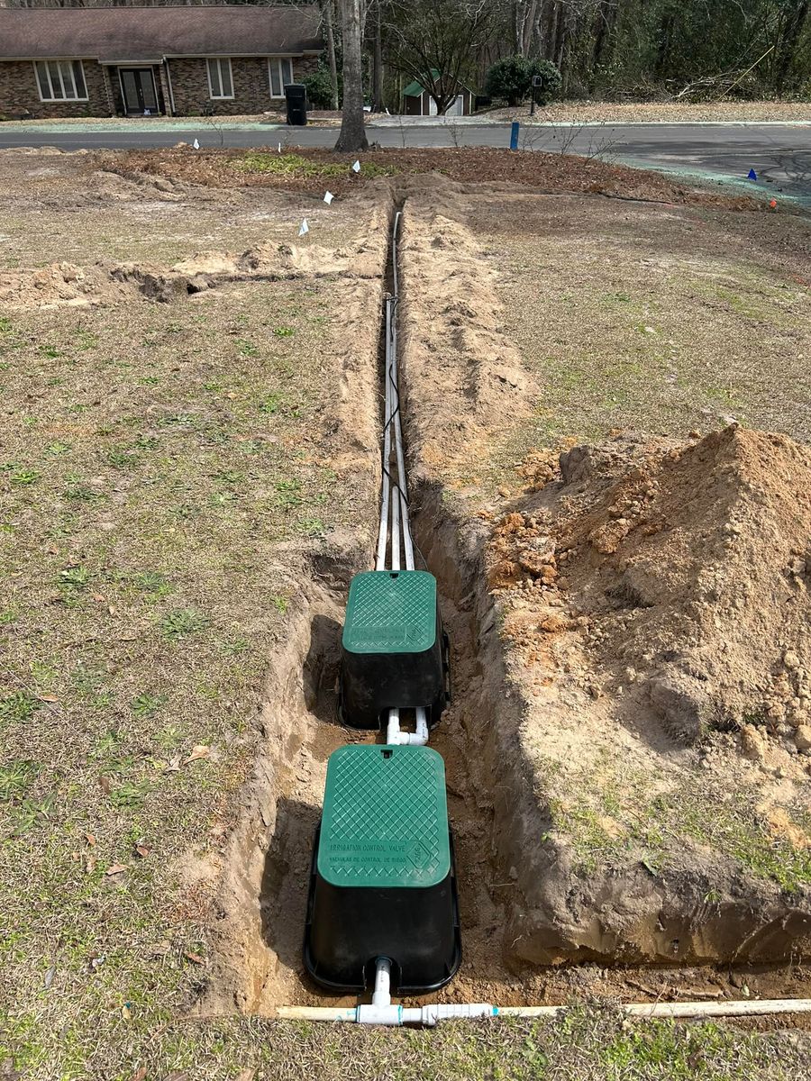 Irrigation System Design & Install for Linhale Landscaping & Lawn Care in Florence, SC