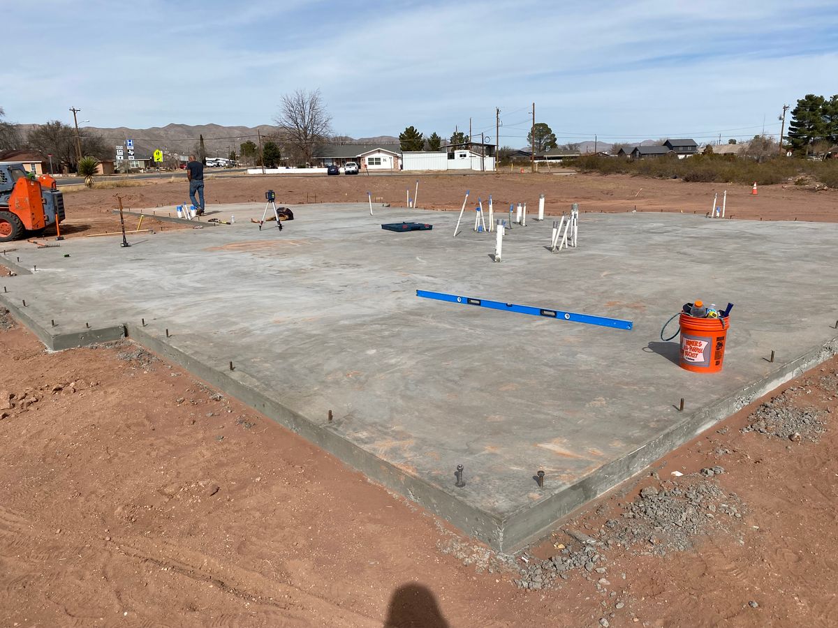 Monolithic and Floating Slabs for Gordo’z Concrete & Maintenance in El Paso, TX
