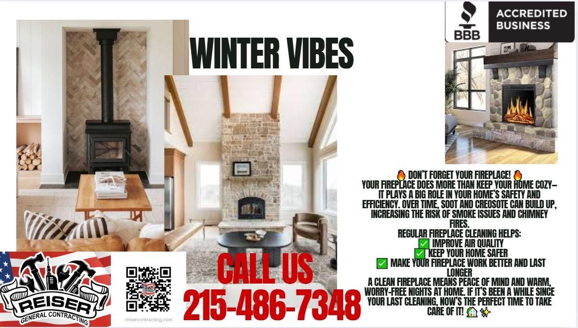 Fireplaces & Chimneys for Reiser General Contracting in Fairless Hills, PA