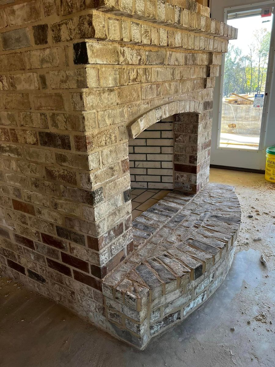 Fireplace Installation for Black River Masonry in Kosciusko ,  MS