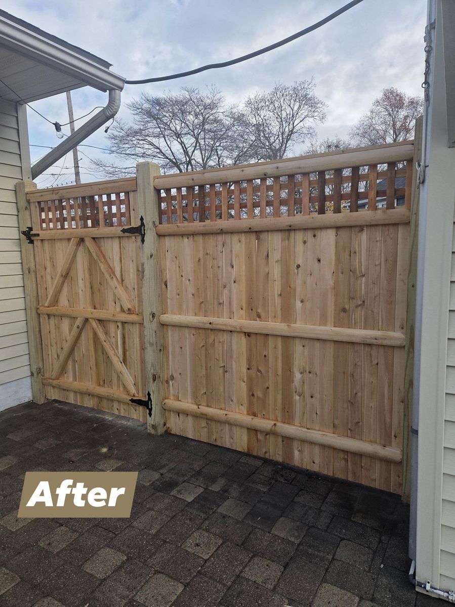 Wood Fencing Installation for Azorean Fence in Peabody, MA