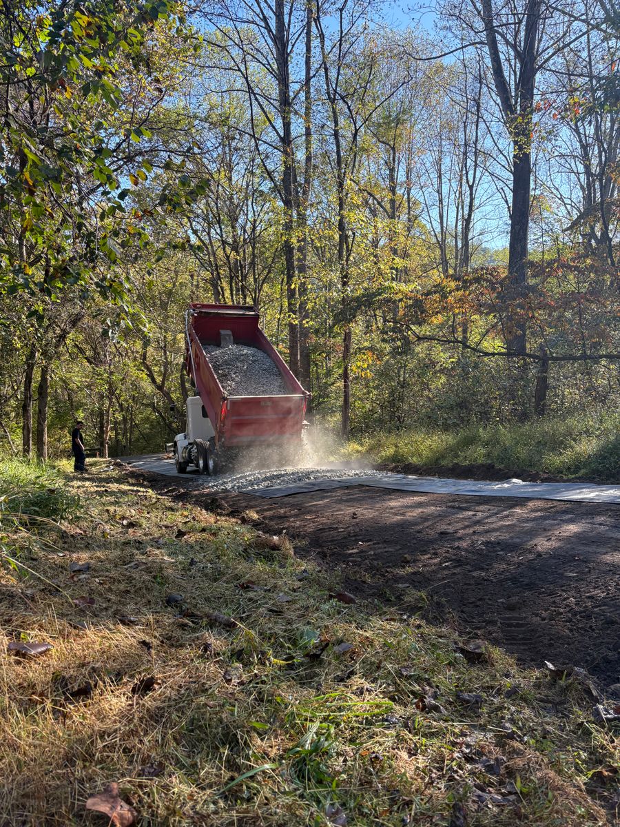 Driveway Regrading for 9999 Building and Renovation LLC in Warrenton, VA