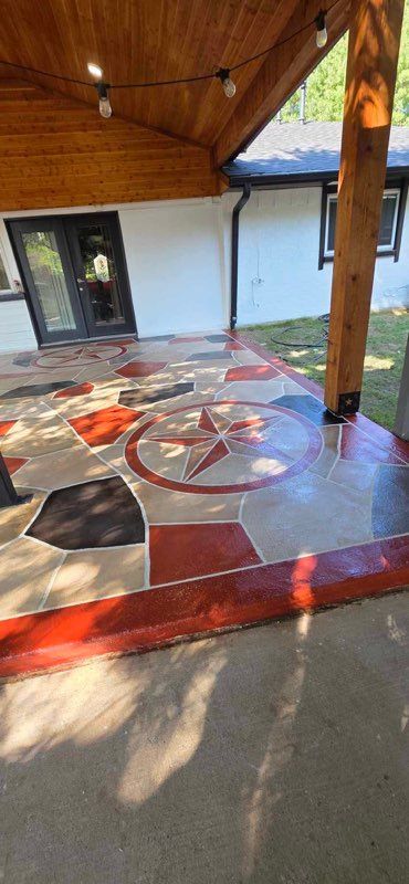 Stamped Concrete Installation for Solid Concrete Pros in Plano, TX