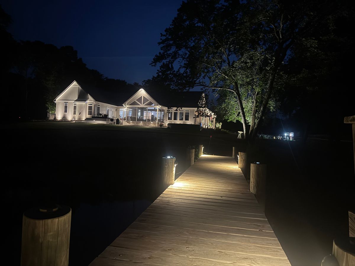 Low Voltage Lighting for Broker Post Ground Crew in Sussex County, DE