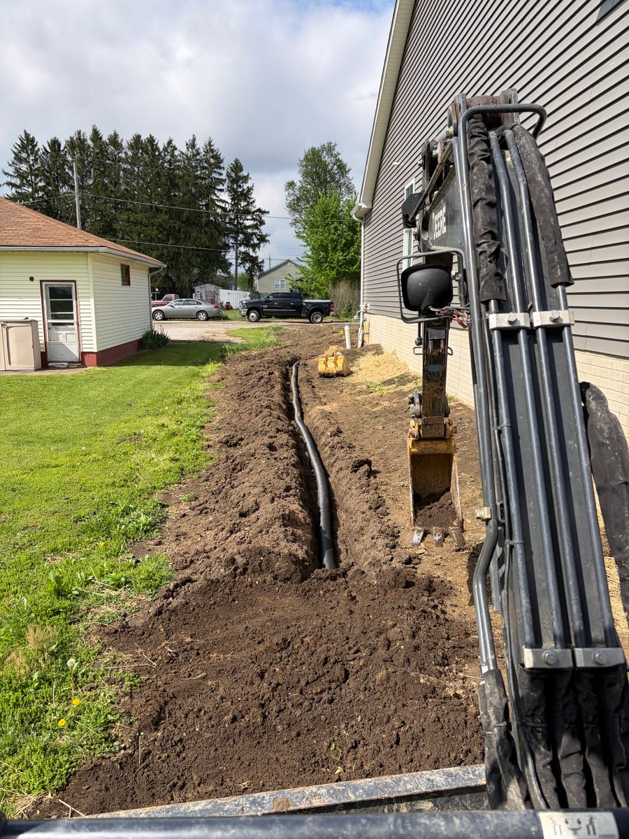 Downspouts/ drainage for Murray Excavation & Site services in Sunbury, OH