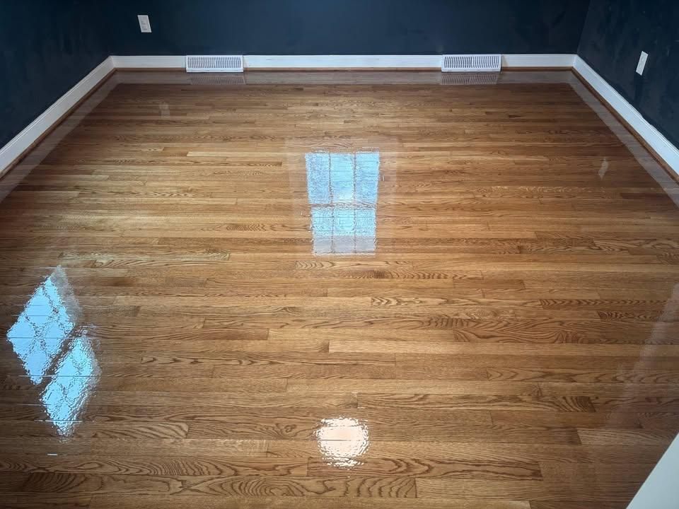 Refinishing hardwood flooring for Jason Tench Flooring LLC in Richmond, VA