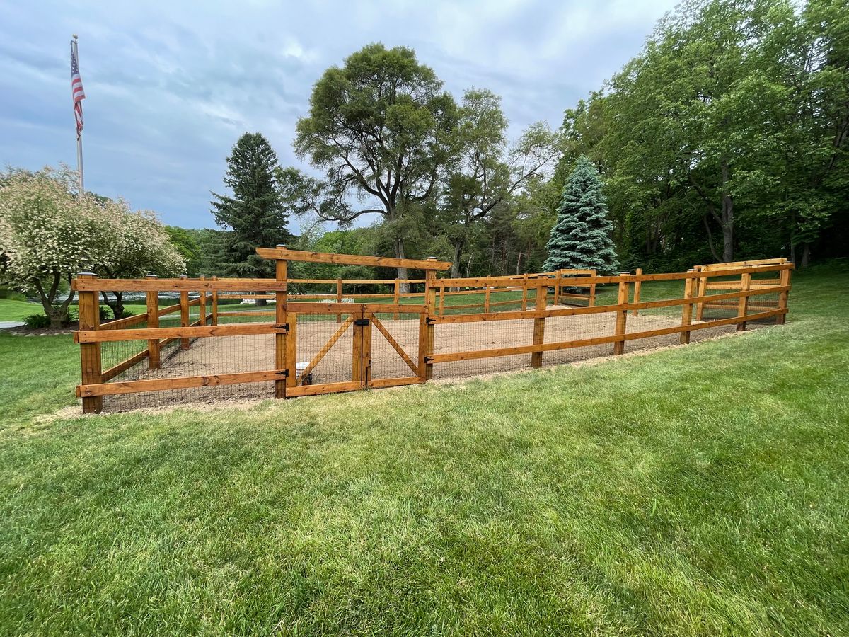 Fence Installation for TMF Services in Lapeer County, MI