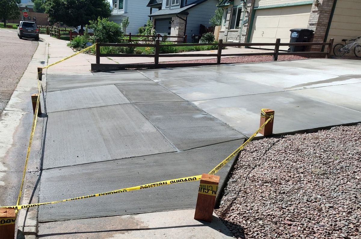 Driveway Construction for J and Son Colorado Concrete LLC in Colorado Springs, CO