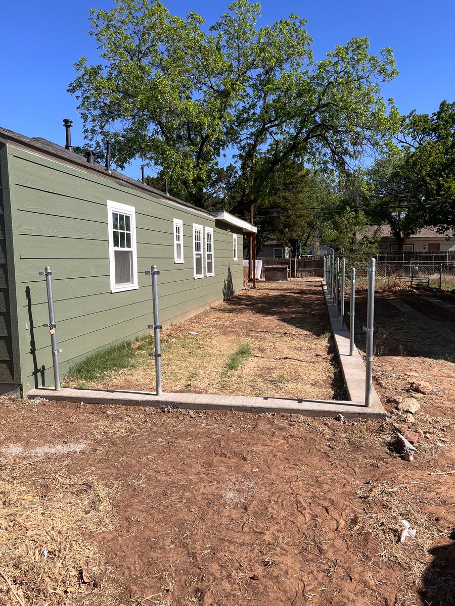 Fencing for Castillo’s All Industrial Services in Lubbock County, TX