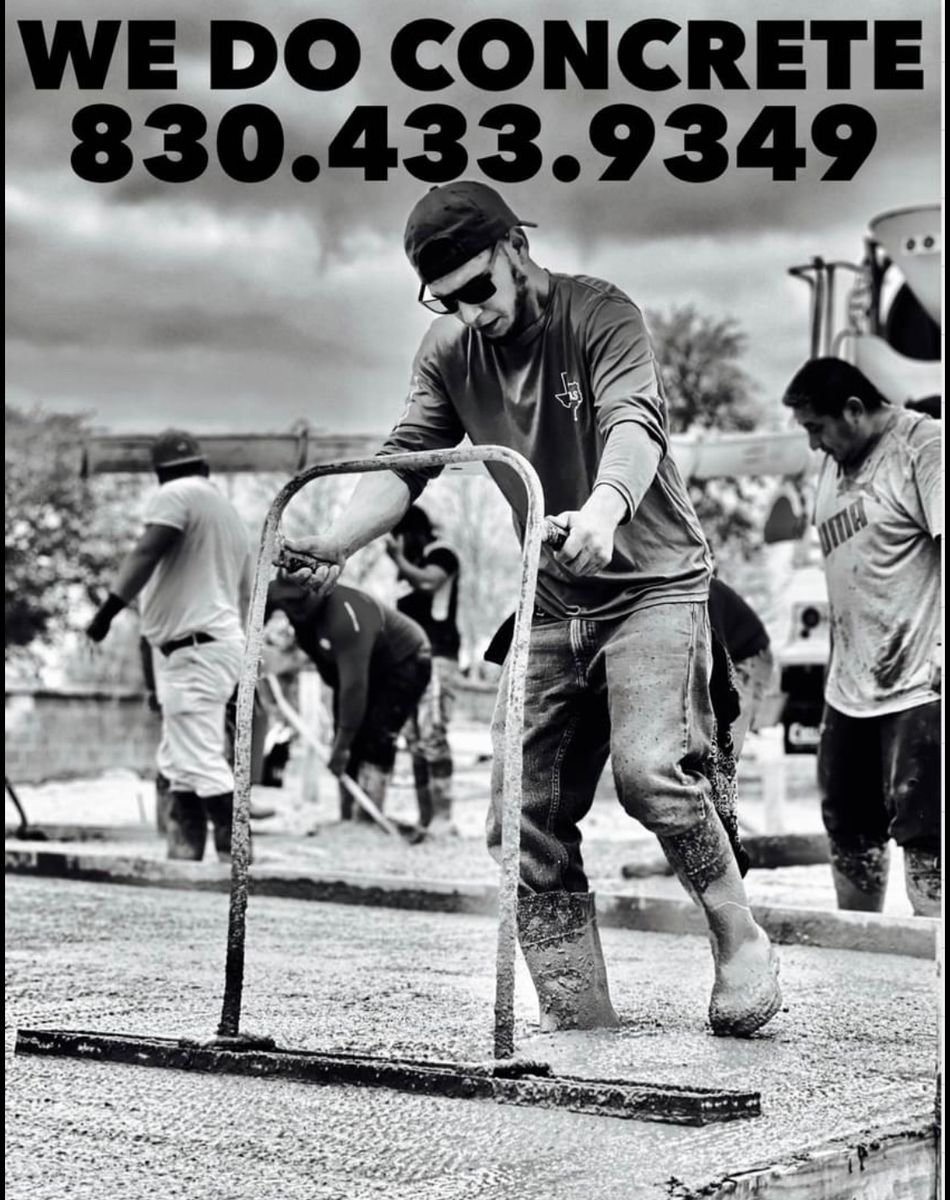 Concrete Construction for King Services in Seguin, TX