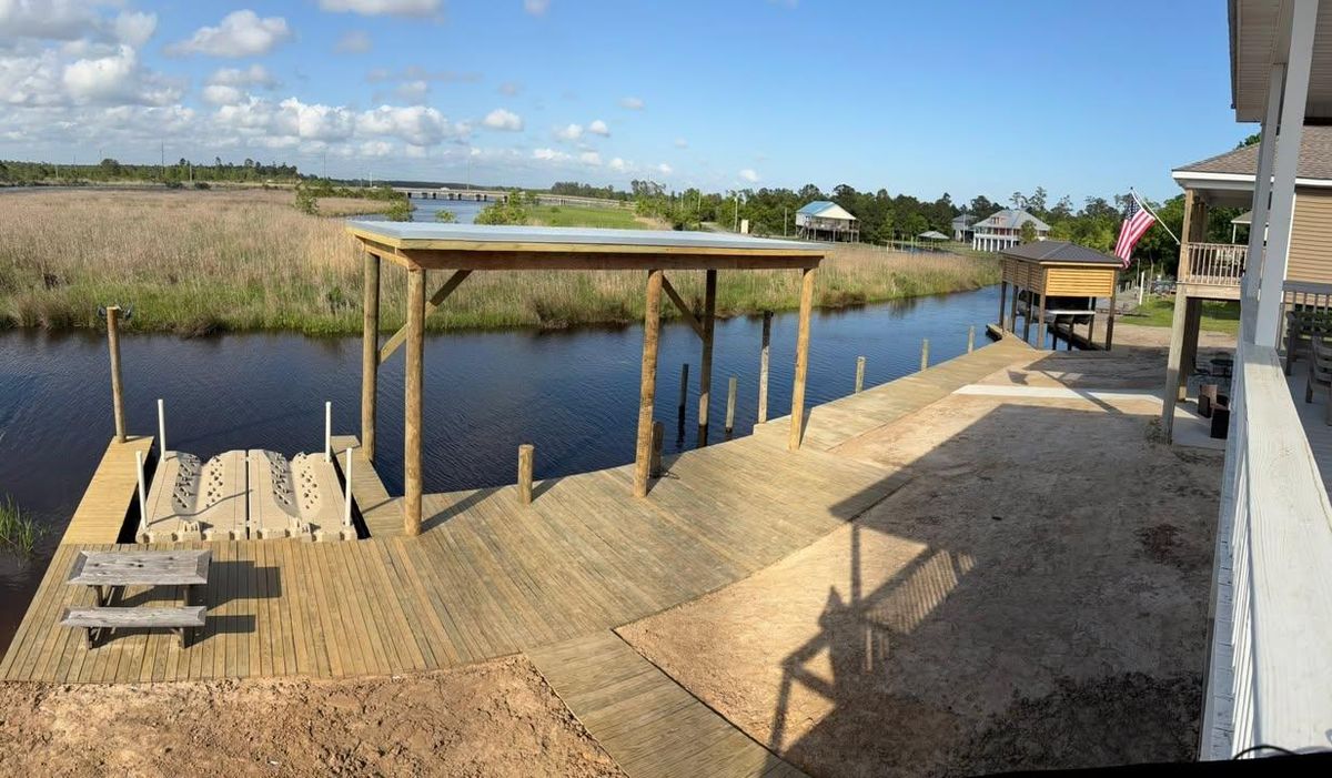 Pier Construction for Coastal Marine Construction in Bay St. Louis, MS