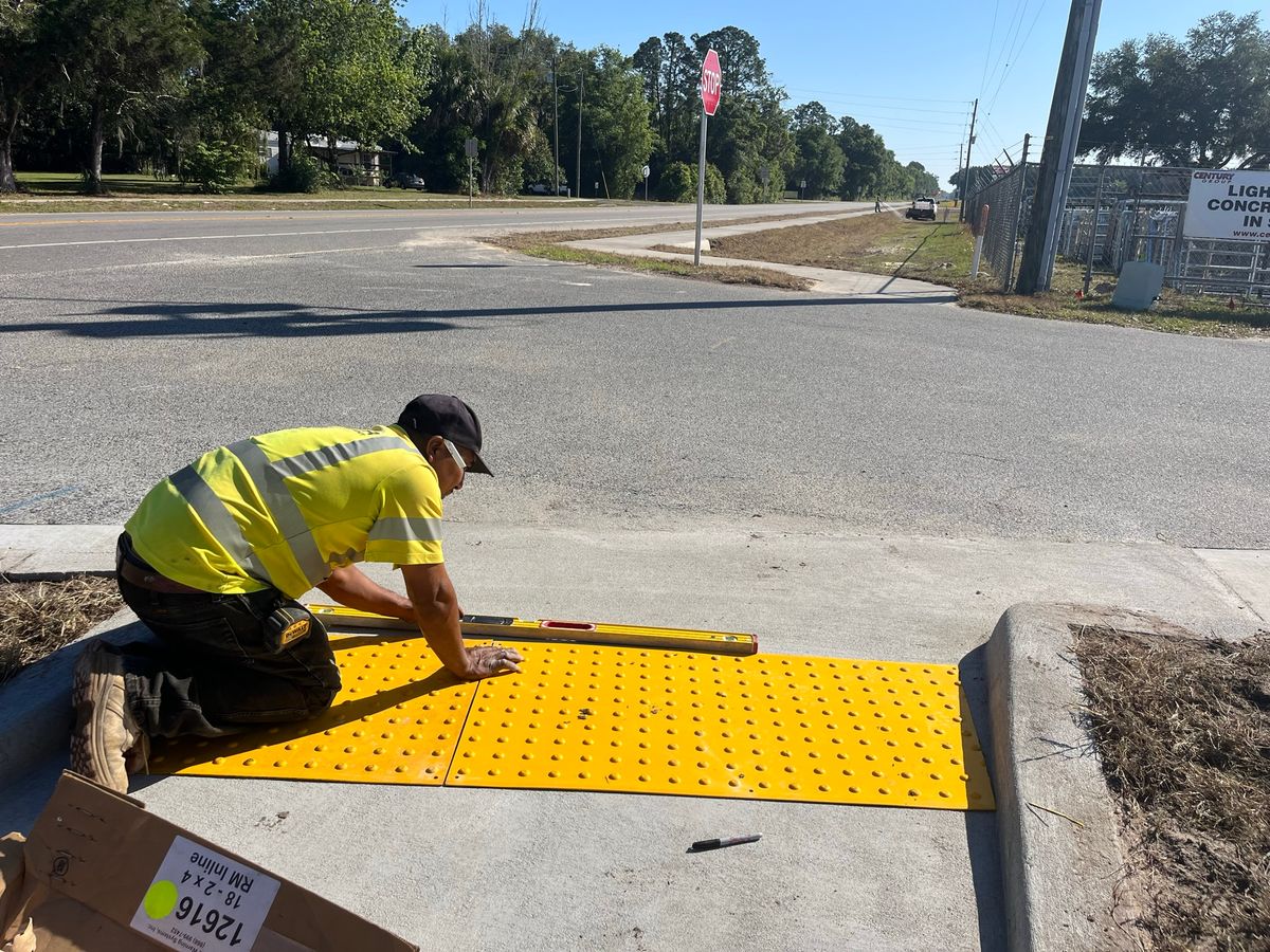 DOT Sidewalks for Lamar Construction in North Central, FL