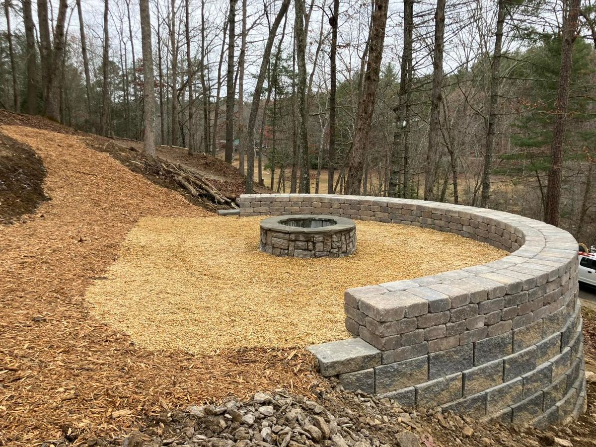 Retaining Wall Construction for C & D Landscaping Services in Blairsville, GA