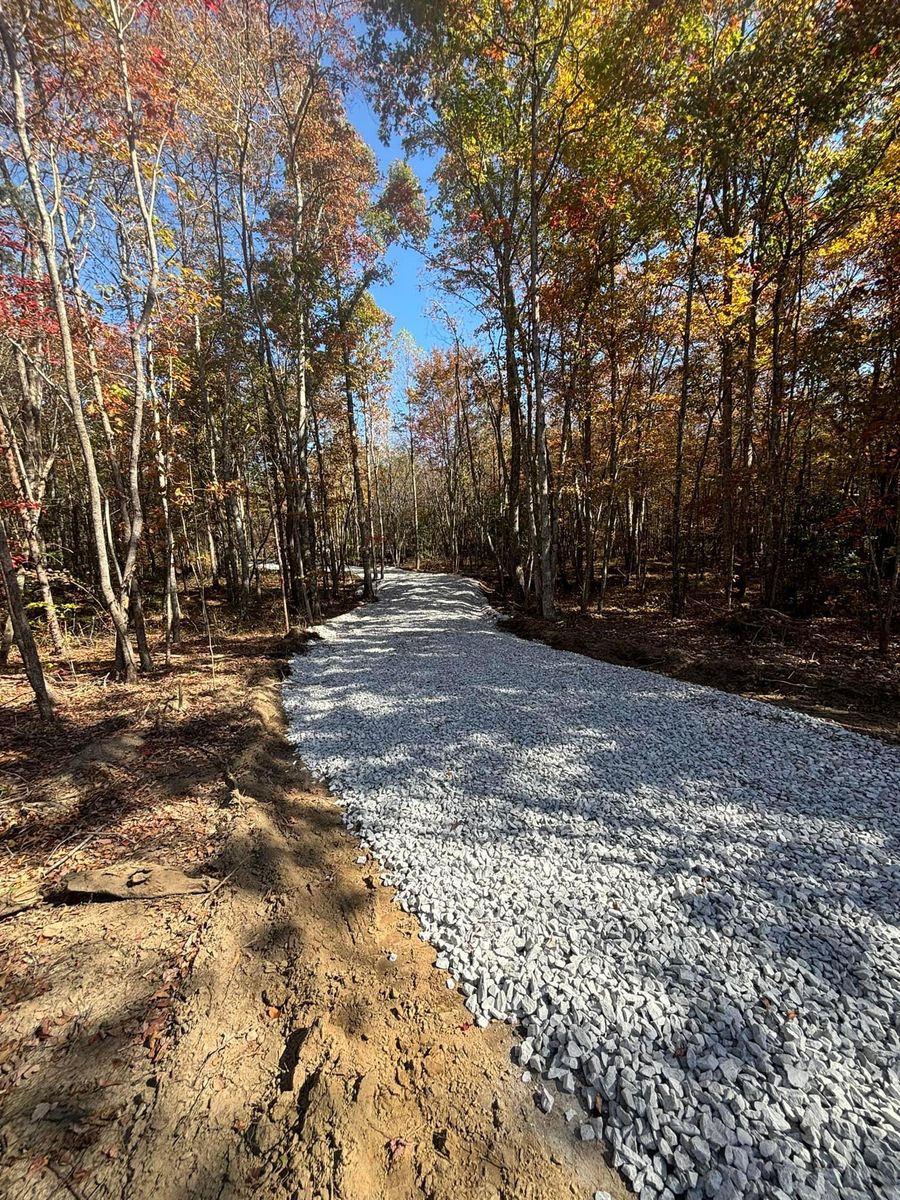 Driveway Construction for TD Dirtworks in Tracy City, TN