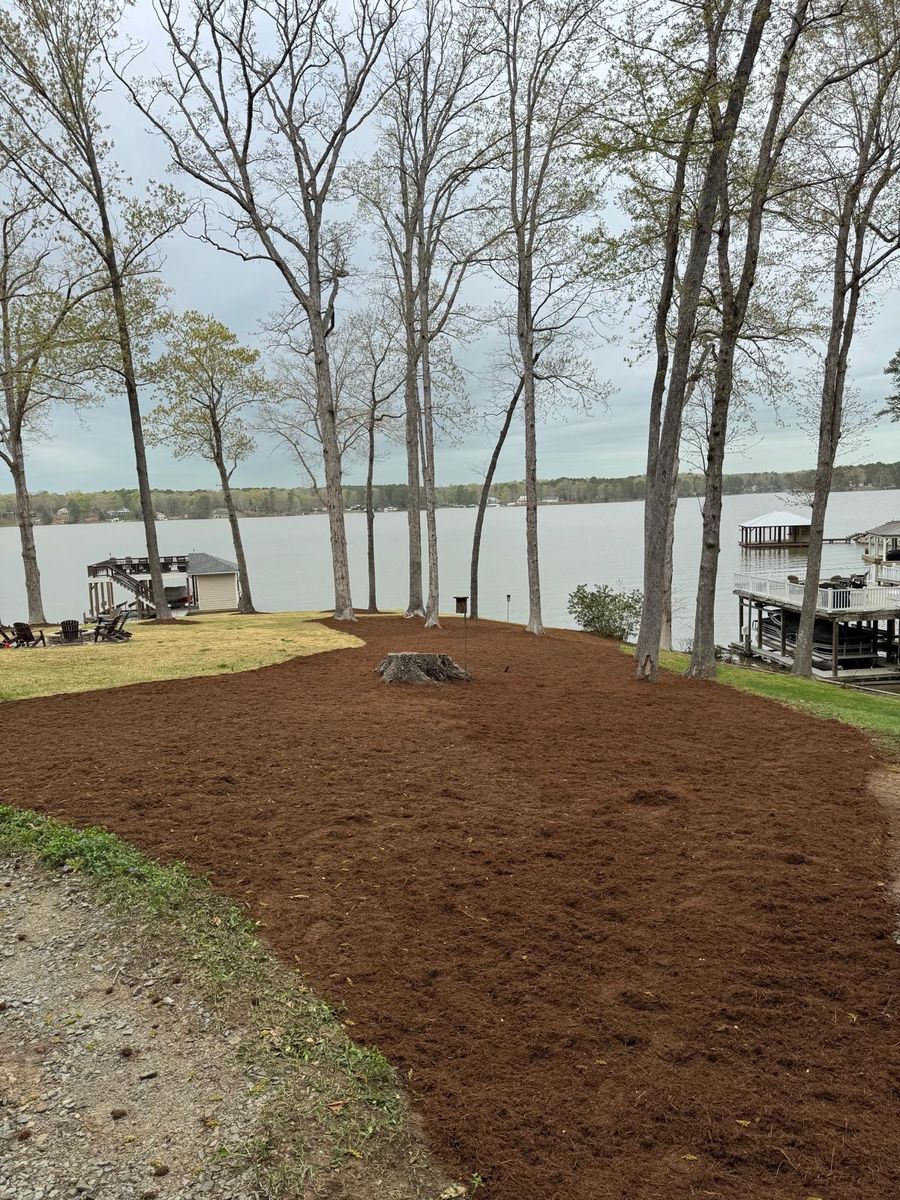 Mulch Installation for Rosales Landscaping LLC in Lake Gaston, North Carolina