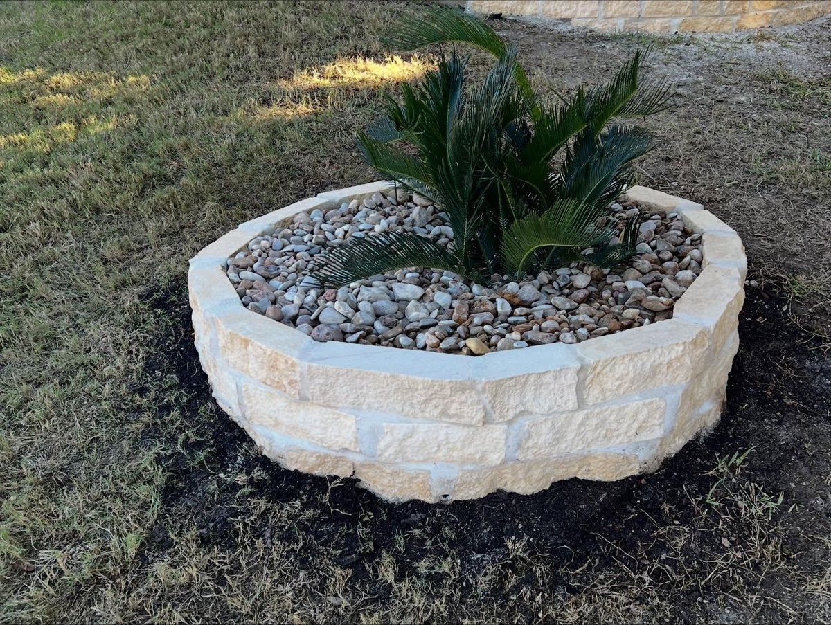 Natural Stone Hardscape for CS LawnCare  in San Antonio,  TX