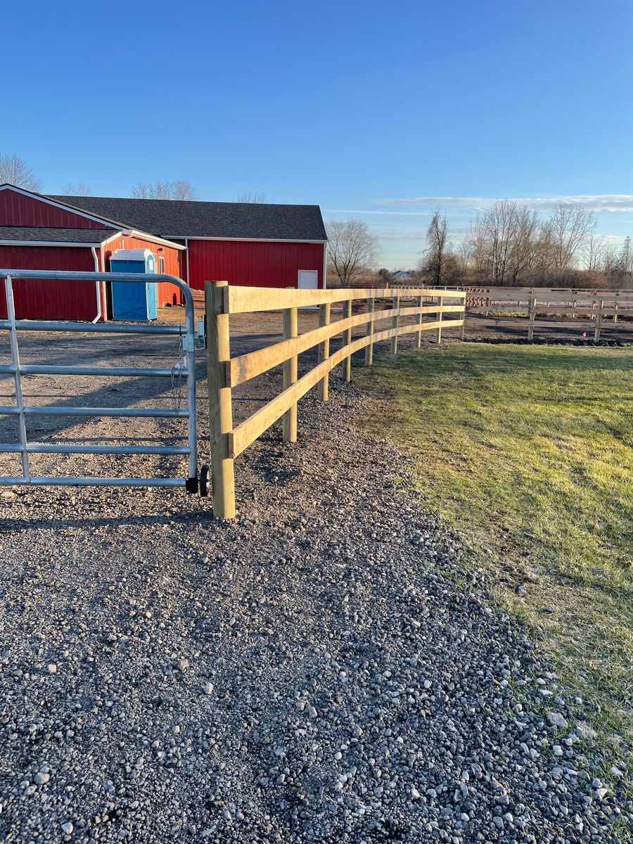 Fence Installation for TMF Services in Lapeer County, MI