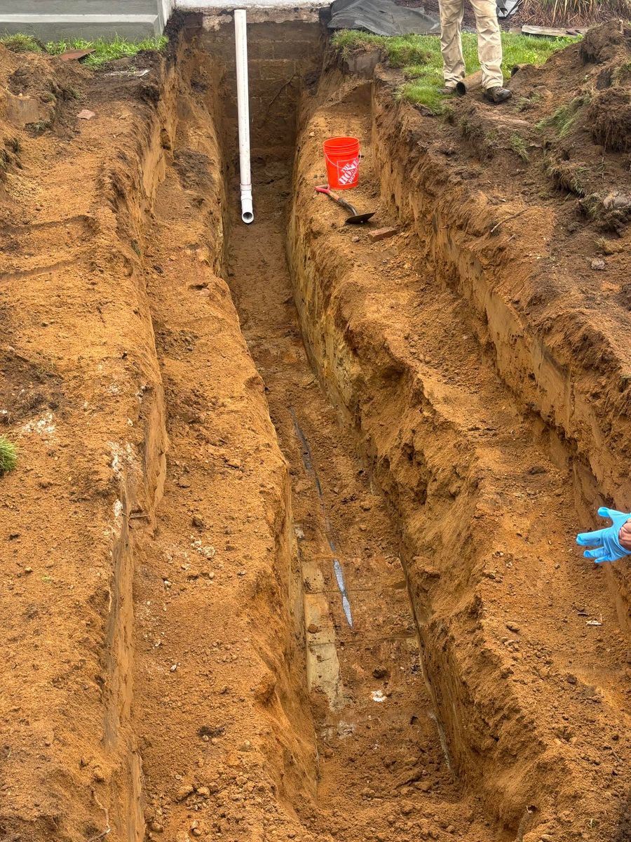 Trenching for A&A Enterprises in Southampton, MA