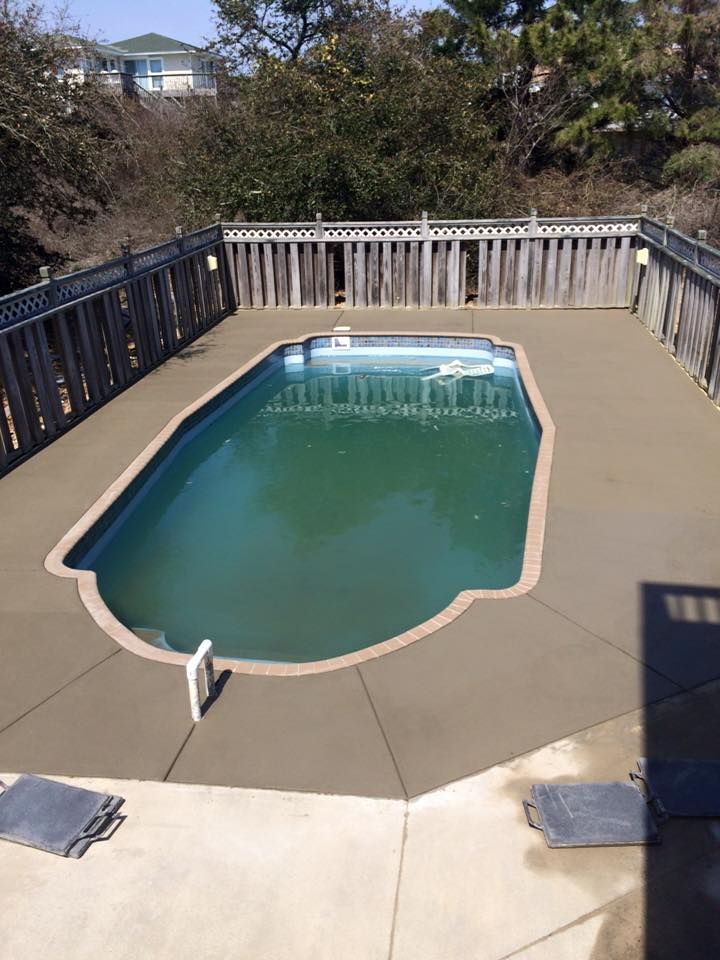 Pool Decks for Musick Concrete Services in Kitty Hawk, NC