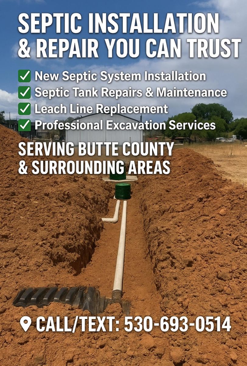 Septic Repair & Installation for MLD in Oroville, CA