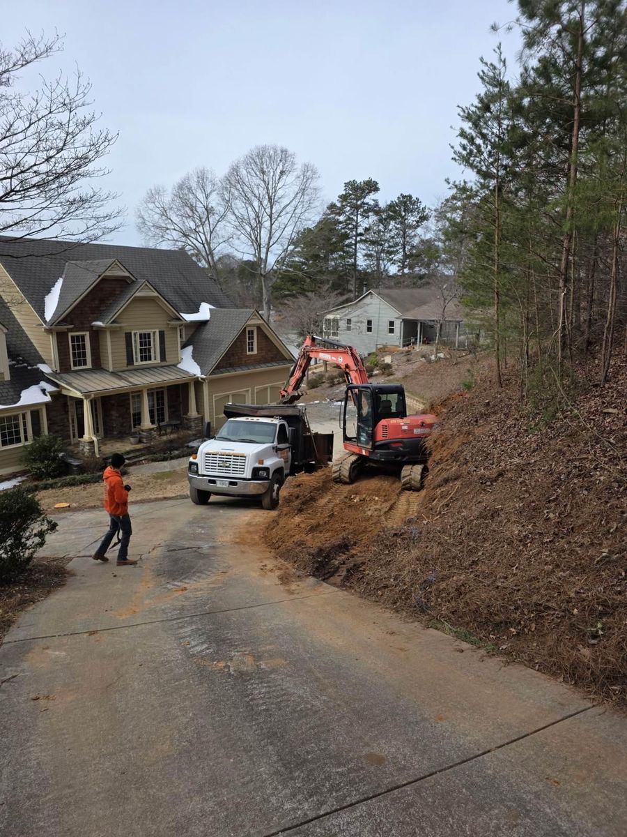 Site Preparation for Bobcat Bob in Clermont, GA