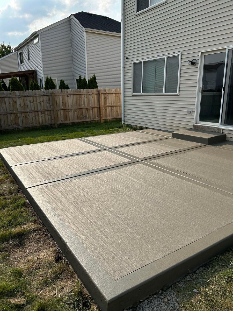 Patio Design & Installation for Luna Dynasty Concrete in Chicago, IL