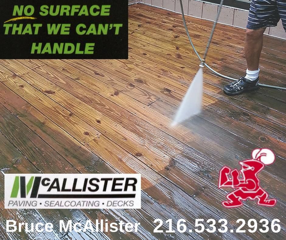 Power Washing for McAllister Power-Washing, Sealcoating & Decks in Cleveland Heights, OH