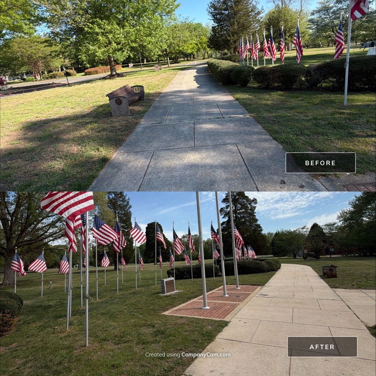 Driveway and Sidewalk Cleaning for Hydra-Lok Softwash LLC in Maryland, MD