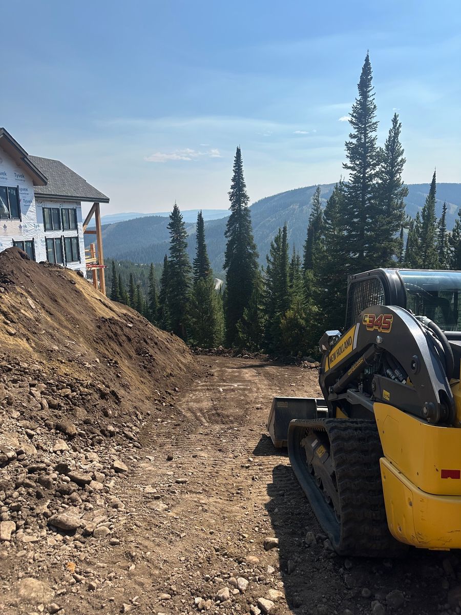 Grading /Dirt Work for R&H Homes in Bozeman, MT