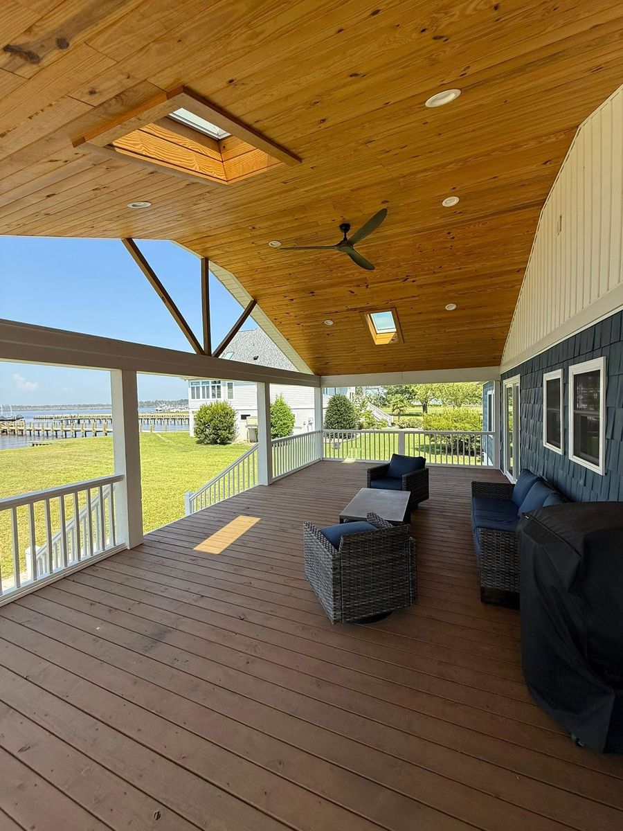 Deck & Patio Installation for Hudnell Construction in Belhaven, NC