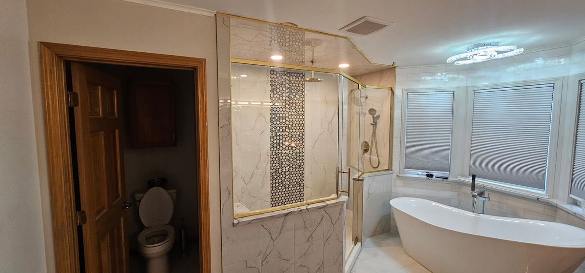 Custom Glass Installation for Topline Glassworks in Overland Park, KS