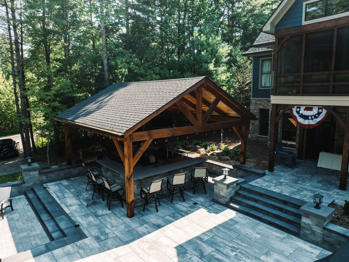 Timber Framing for BCM Carpentry in Morganton, NC