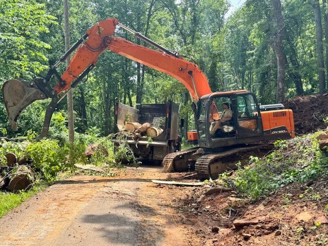 Land Clearing for Elias Grading and Hauling in Black Mountain, NC