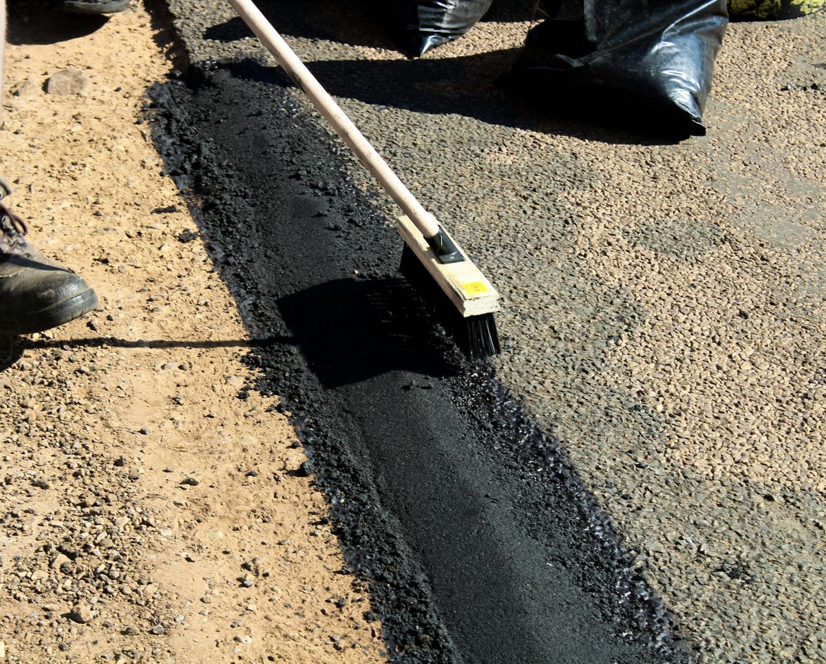 Asphalt Seal Coating and Repairs for Bruce's Removal Demolition and Tree Services in Gilsum, NH